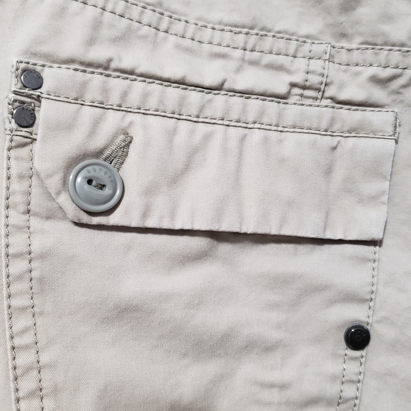 Esprit Y2K Beige Cargo Pants Low Rise Straight Leg Pants - Picture 11 of 16
